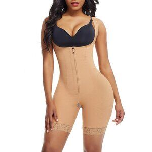 Underbust Front Zipper Post Surgery Tummy Control Fajas Colombianas Shapewear